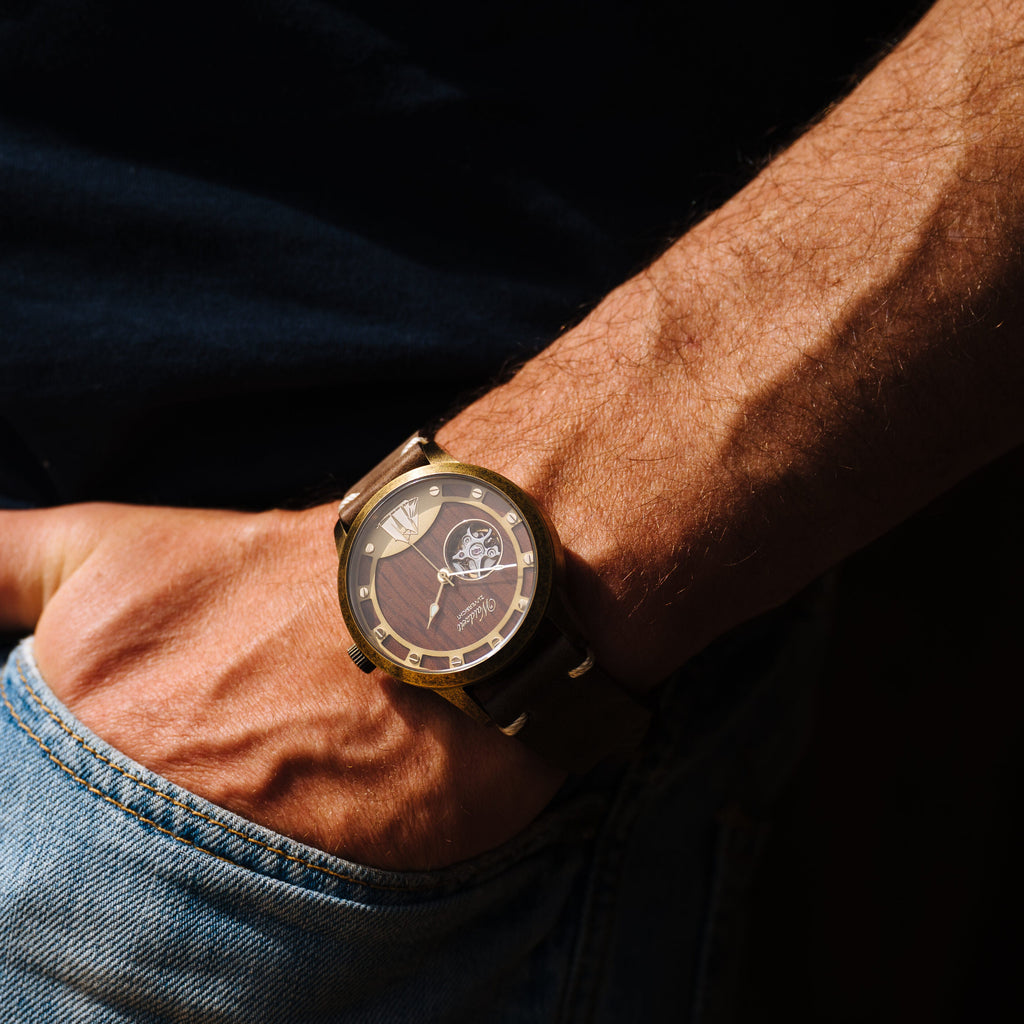 Automatic watch "Zuversicht" vintage gold