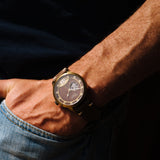 Automatic watch "Zuversicht" vintage gold