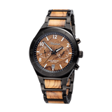 Saturn watch men Olive wood