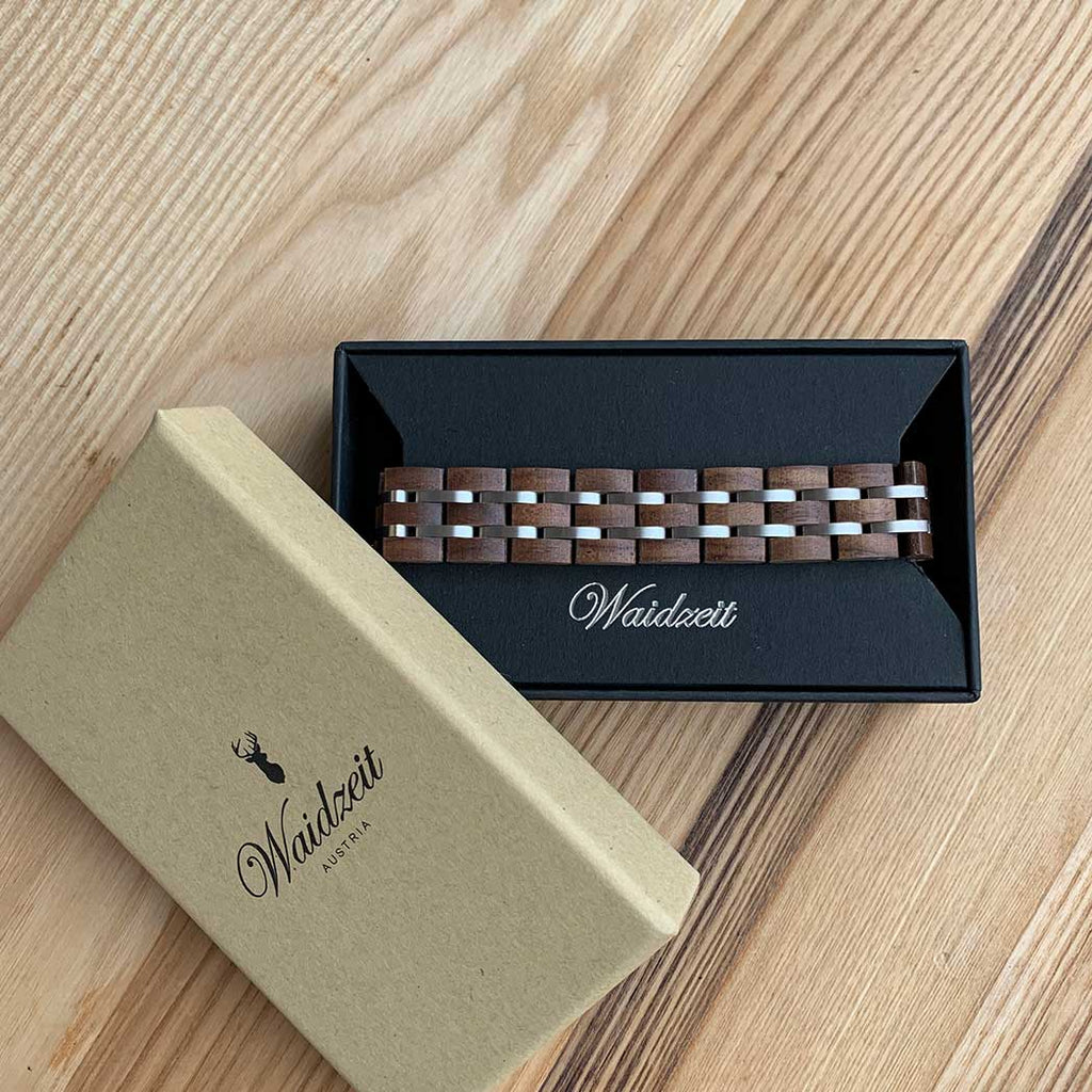 Element Bracelet Men Barrique & Silver