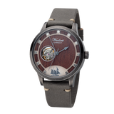Automatic watch "Zuversicht" vintage grey