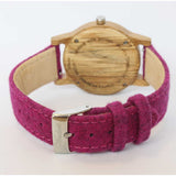Barrique Alpine Women white with pink Merino wool strap