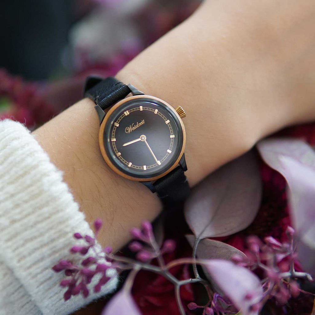 Cherry Blossom lady with leather strap