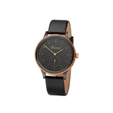 Cherry Black leather strap, lady watch