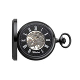 Franz Theodor Skeleton pocket watch black
