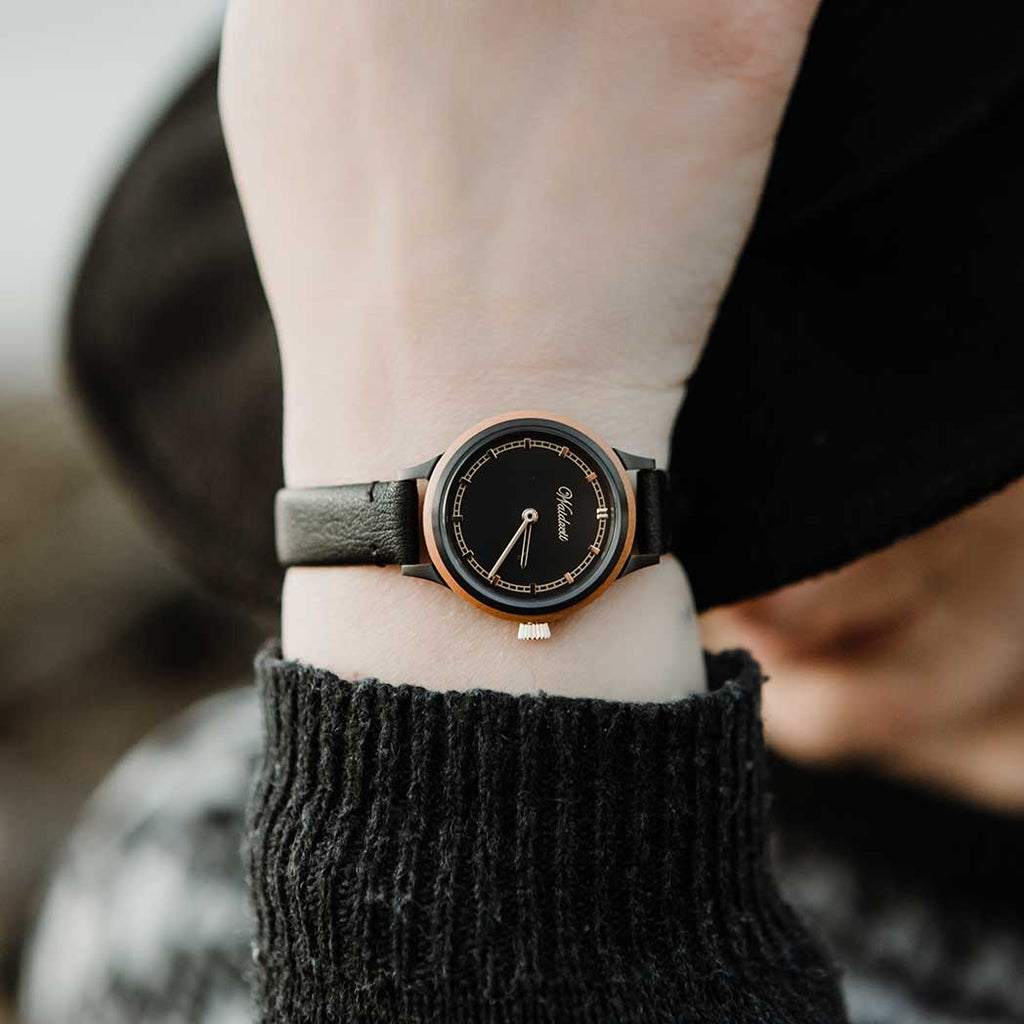 Cherry Blossom lady with leather strap