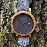 Barrique Alpine Men anthracite with loden strap
