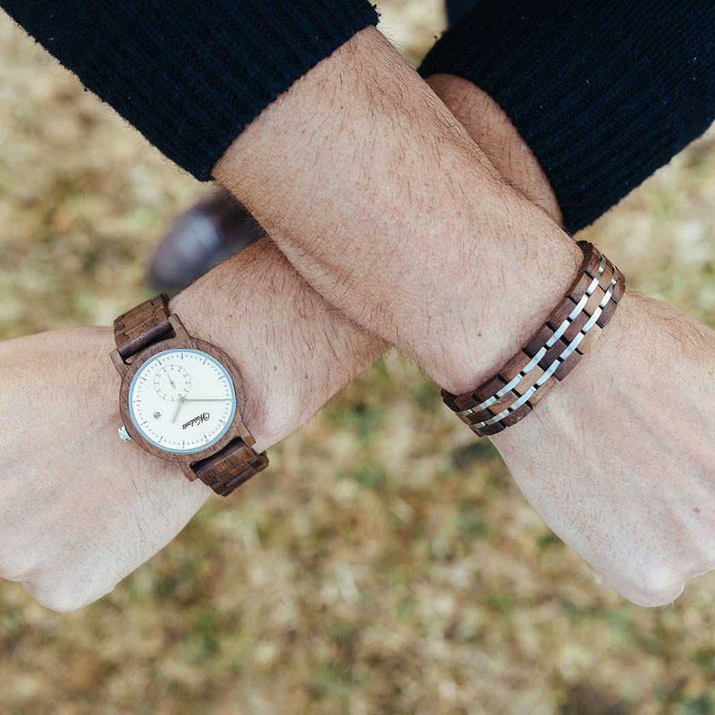 Element Bracelet Men Walnut