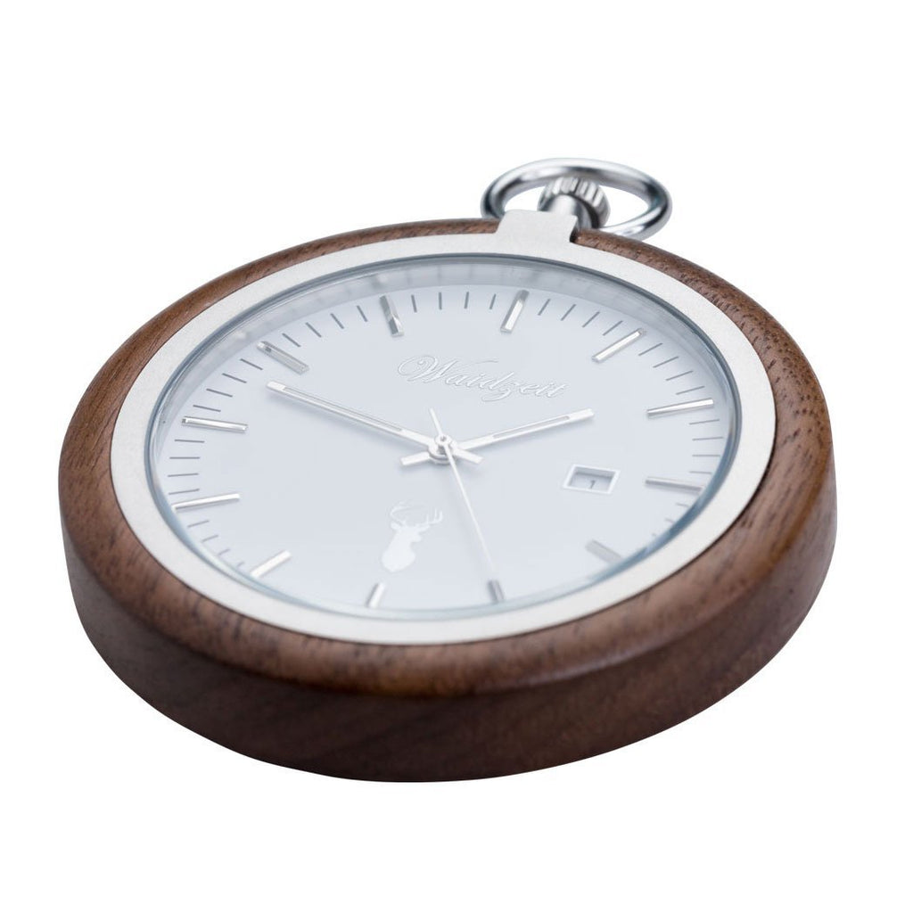 Walnut Pocket Watch