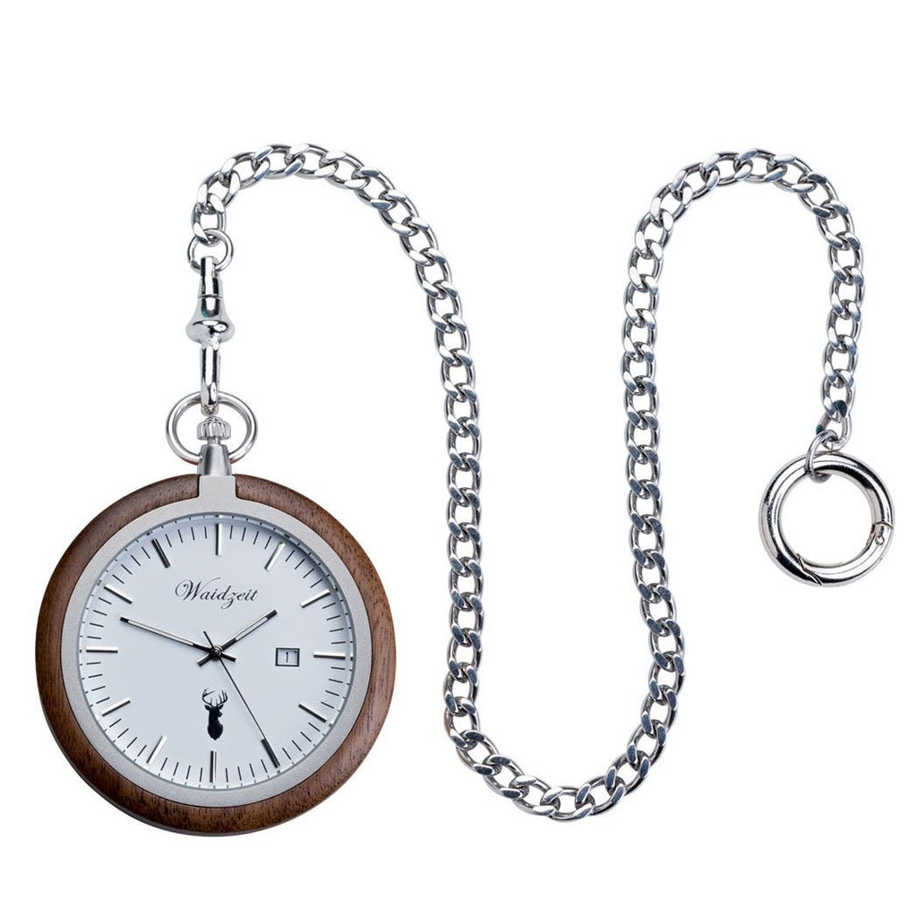 Walnut Pocket Watch