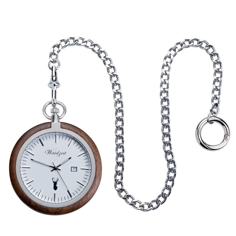 Walnut Pocket Watch