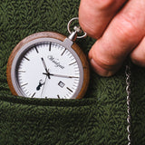Walnut Pocket Watch