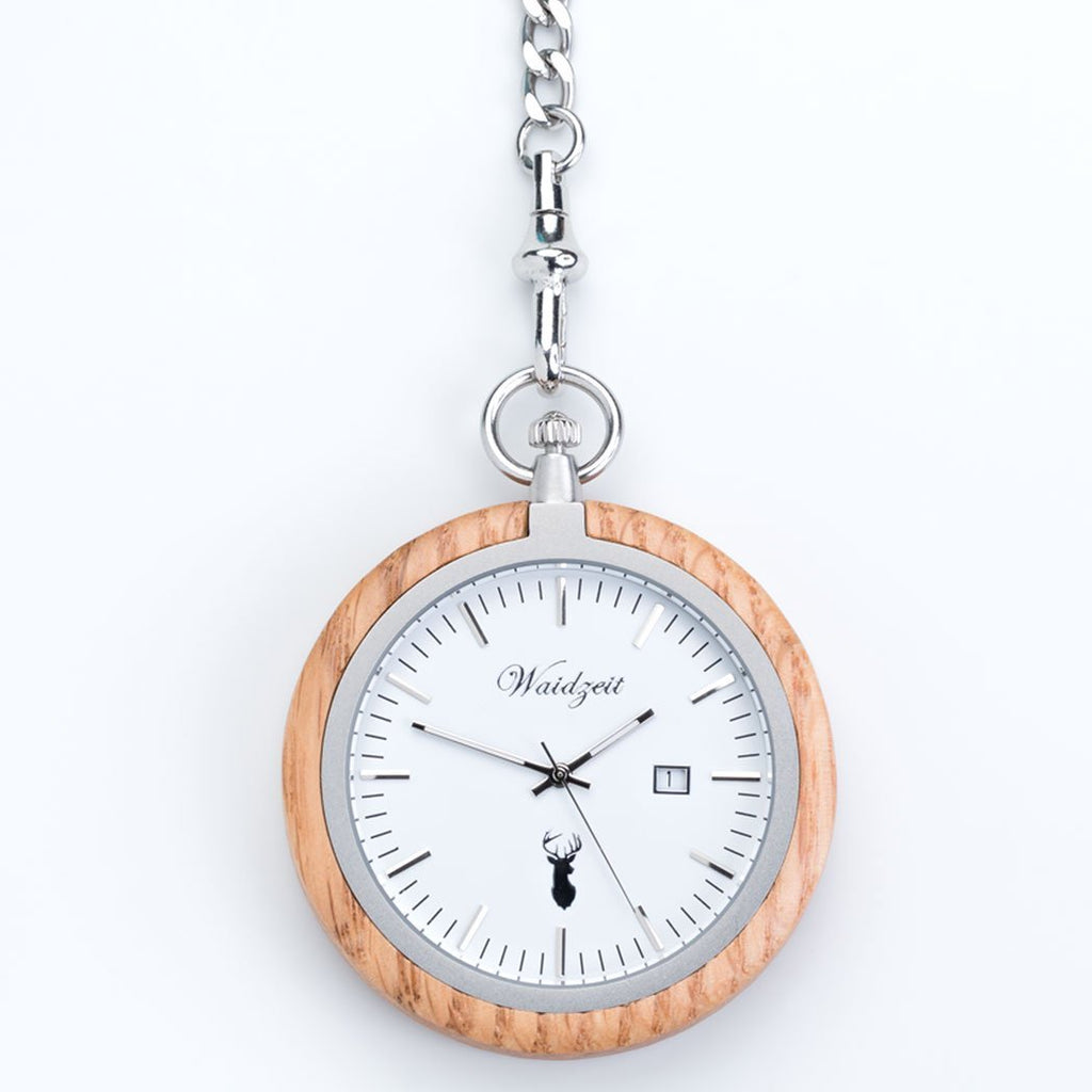 Oak Pocket Watch