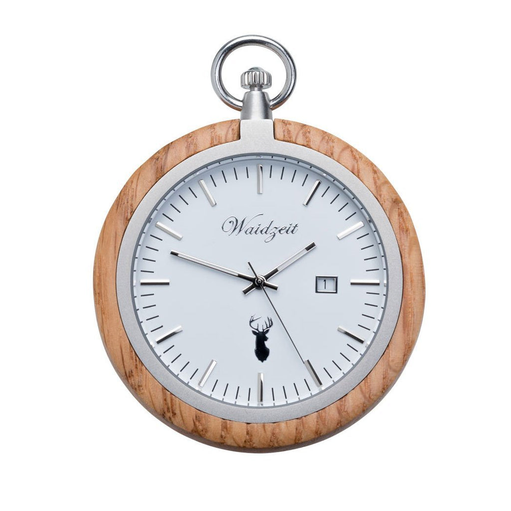 Oak Pocket Watch