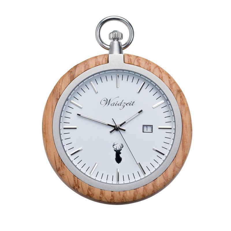 Oak Pocket Watch