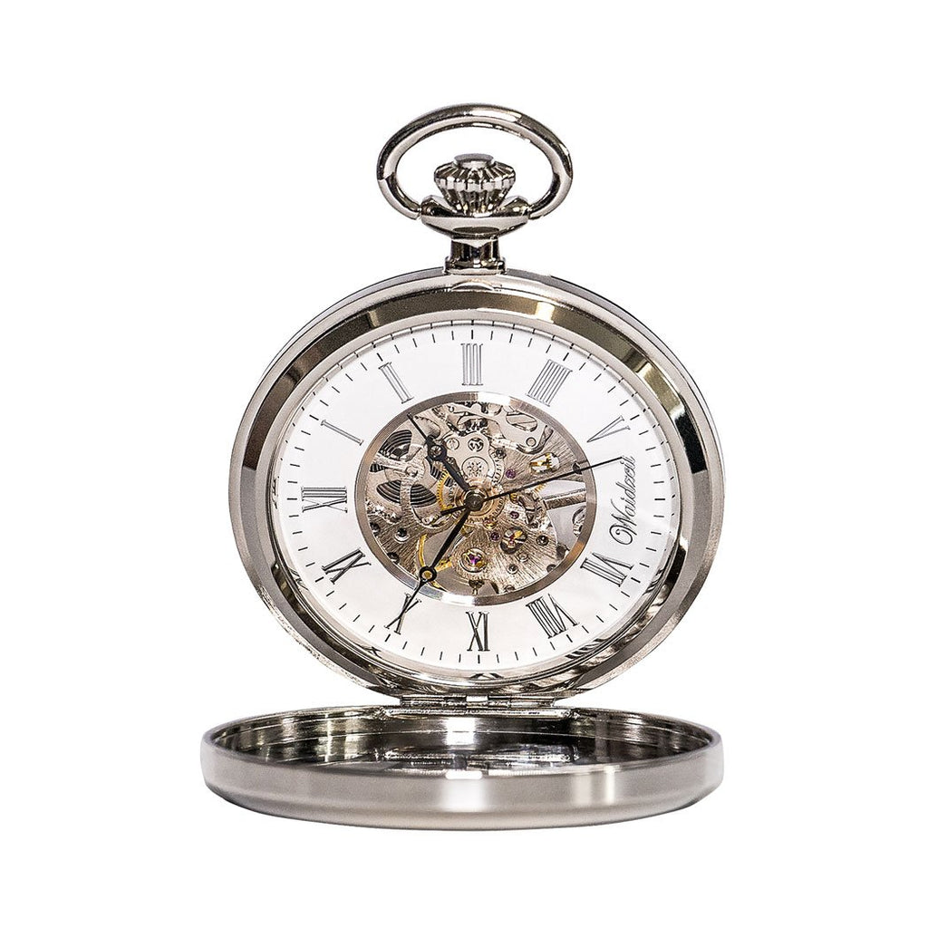 Franz Joseph Skeleton pocket watch silver