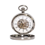 Franz Joseph Skeleton pocket watch silver