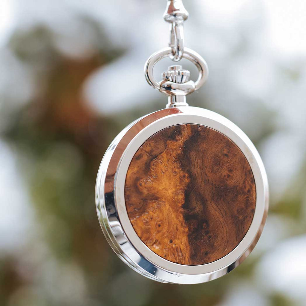 Franz Joseph Skeleton pocket watch silver