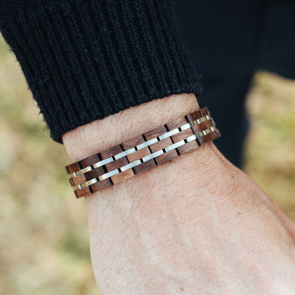 Element Bracelet Men Walnut
