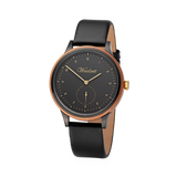 Cherry Black leather strap, Unisex