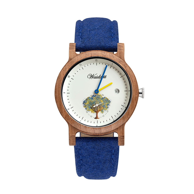Tree of Life Watch Royal Blue & Grey
