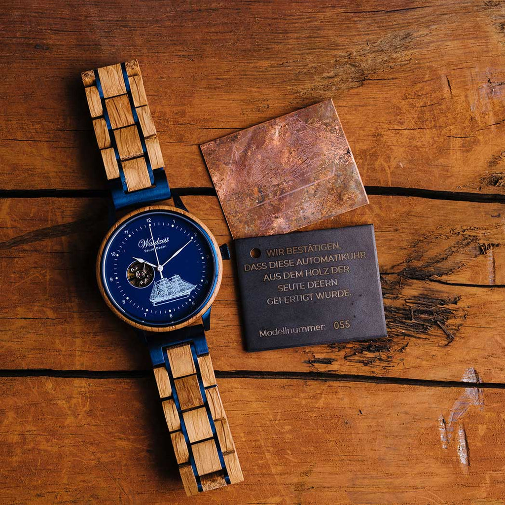 Seute Deern Automatic watch royal blue