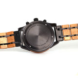 Waidzeit Whisky Scotts Highland Whiskybarrel Austrian Design black dial wooden watch strap
