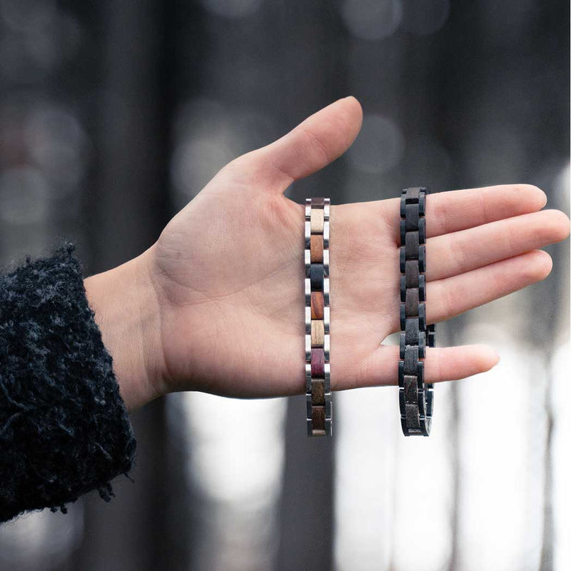 Element Bracelet UNISEX Black with bog oak