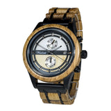 Chronograph Beer wooden strap Men