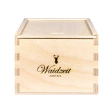 Waidzeit mystic lady watch wooden watch wooden wristwatch bog oak golden dial lady gift giftforher Austrian Design
